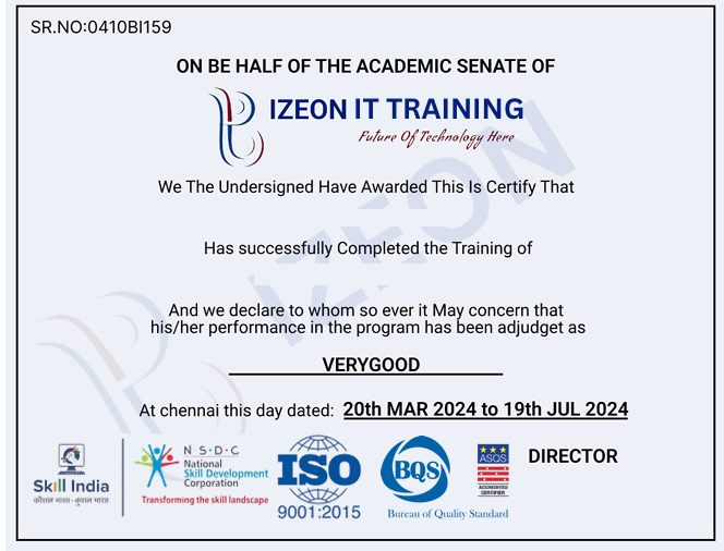 Certificate Value